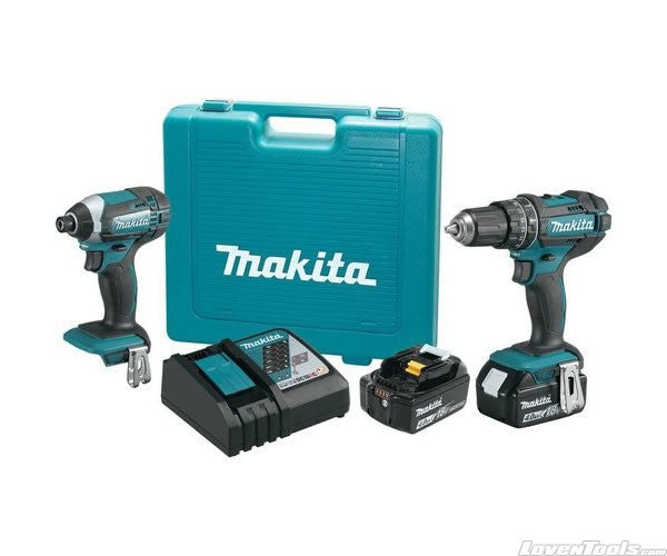 Makita Cordless 18V LXT Lithium-Ion 2-Pc. Combo Kit (4.0Ah) XT261M