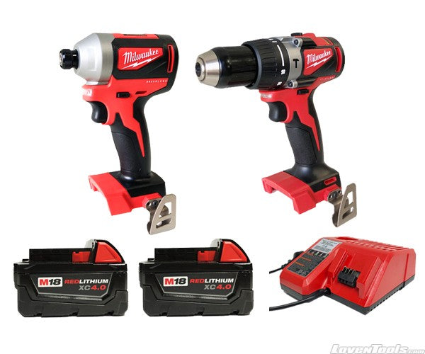 Milwaukee M18 Brushless 2-Tool Combo Kit, Hammer Drill/ 3-Speed