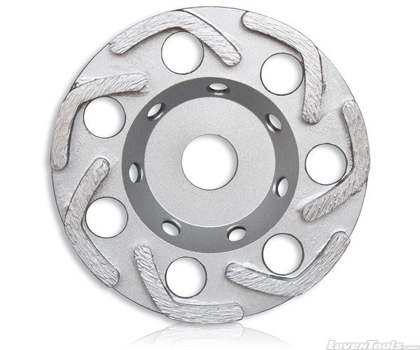 L Row Cup Grinding Wheel - 125 x 6 x 22.23 Middle Bond 30/40