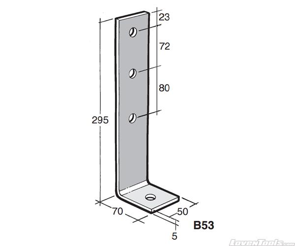 BOWMAC ANGLE BRACKETS (No Gusset) B53