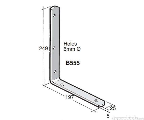 BOWMAC ANGLE BRACKETS (No Gusset) B555