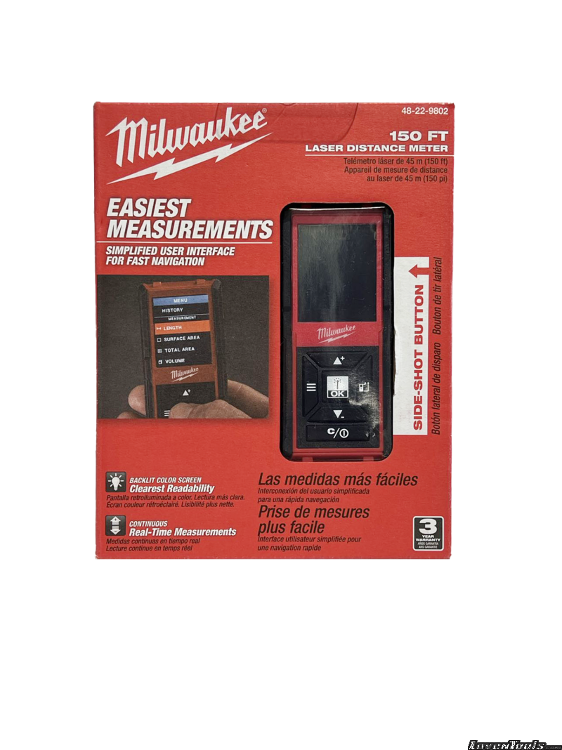 Milwaukee 150' Laser Distance Meter 48-22-9802