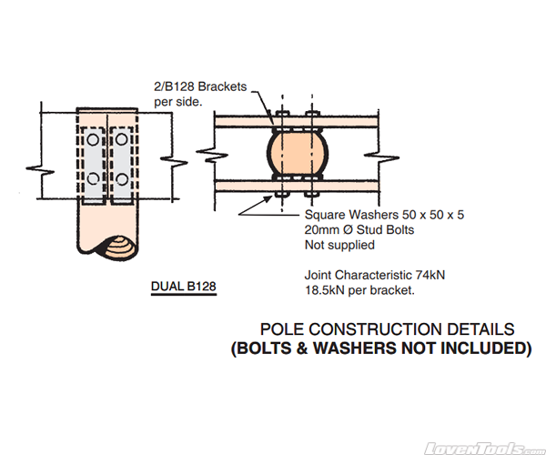 BOWMAC POLE BEAM BRACKET