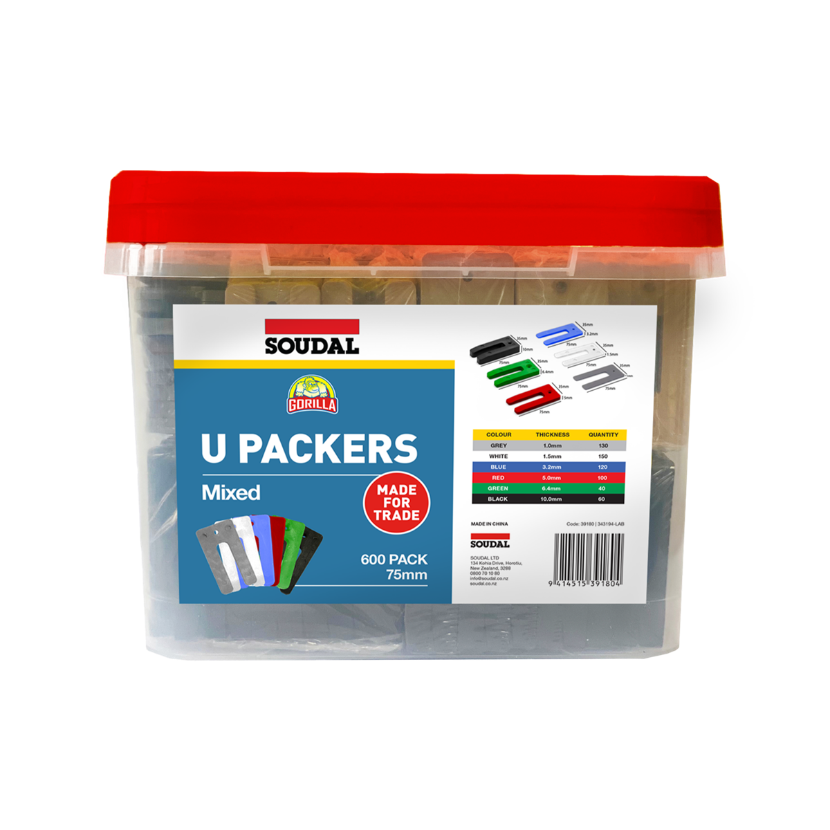 Soudal U Packer Mixed 75mm 600pk