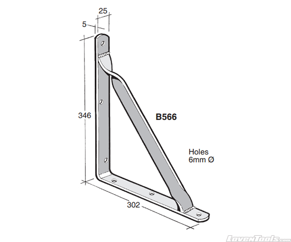 BOWMAC ANGLE BRACKETS (With Gusset) B566