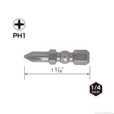 Impact Ball Torsion Bit PH1 30mm 2PC Carded IBPH130P2 426515