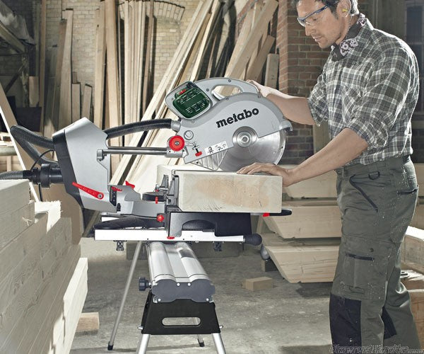 Metabo Corded 2000W Laser Slide 254mm Compound Mitre Saw KGS254 Plus