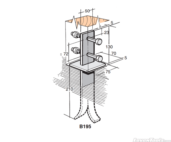 BOWMAC POST AND BEARER BRACKETS B195