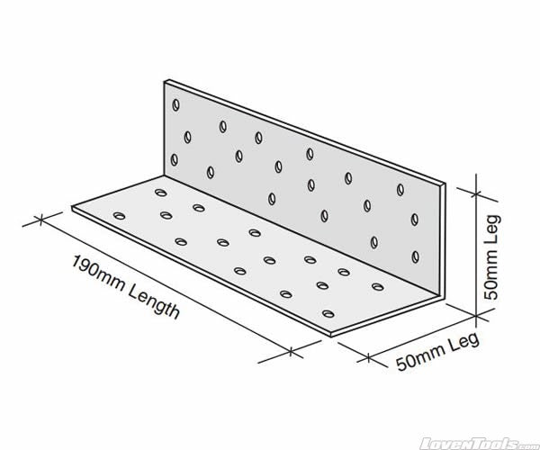 Nail-On Angle 190 x 50 x 50mm