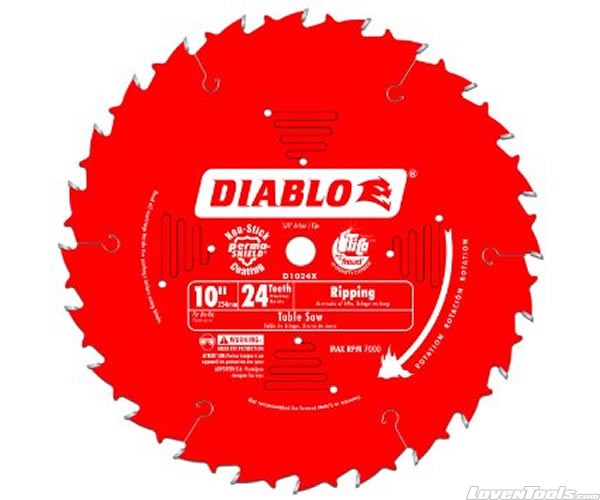 DIABLO 10 in. x 24 Tooth Ripping Saw Blade D1024X