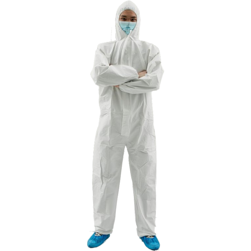 Total Safe Disposable Microporous Coverall White Size L - 4XL