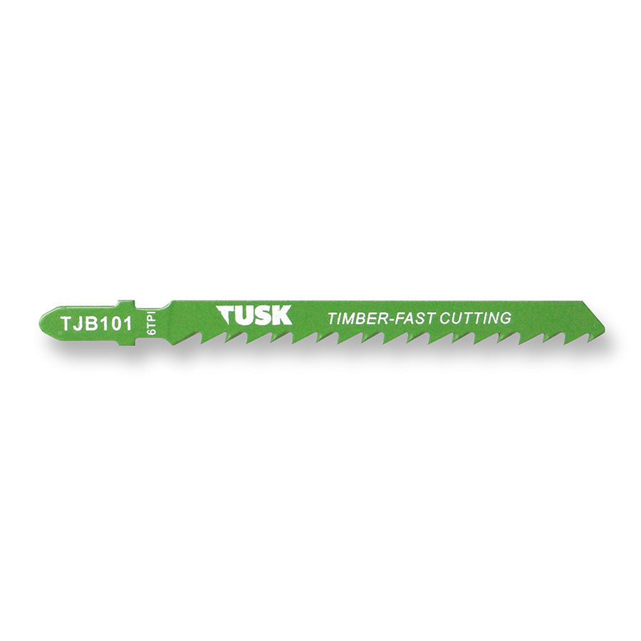 Jigsaw Blades for timber 100 x 6TPI BiM T-shank 2pc pack