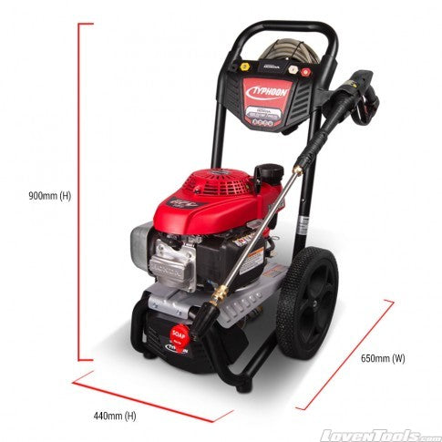 Typhoon TPW3000H 4.5HP 3000PSI Petrol Pressure Washer