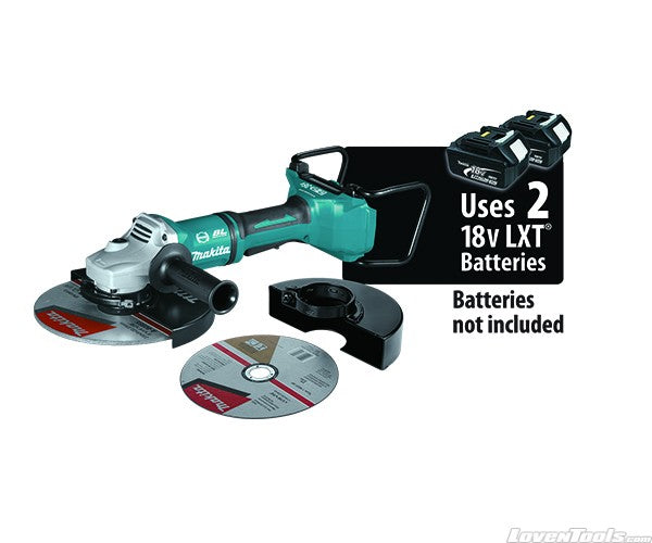 Makita Cordless 36V Brushless 9" Paddle Switch Angle Grinde XAG13Z1