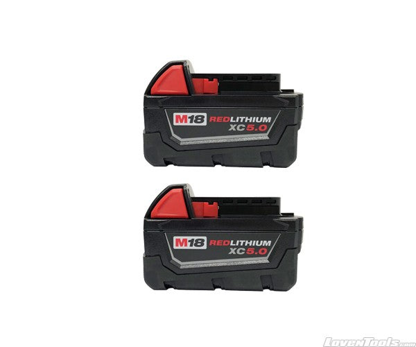 Milwaukee M18 5.0Ah Battery x2 Pack