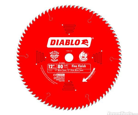 DIABLO 12 in. x 80 Tooth Fine Finish Saw Blade D1280X - Lovens Building Supplies