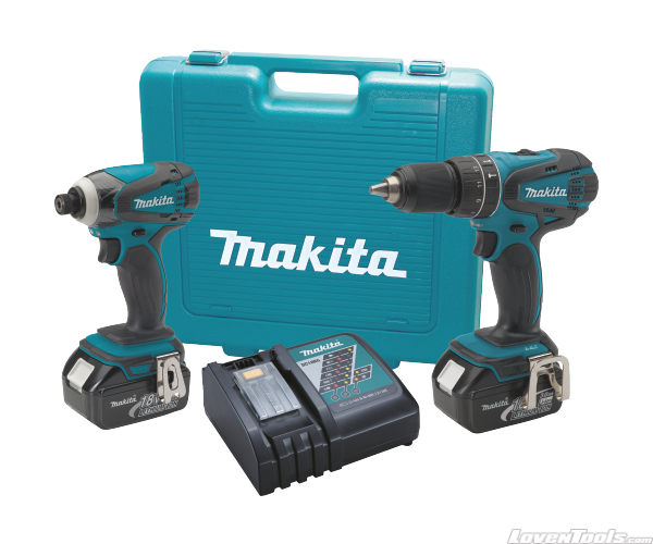 Makita Cordless 18V 2-Tool Impact & Hammer Driver 3.0Ah LXT211 Combo Kit