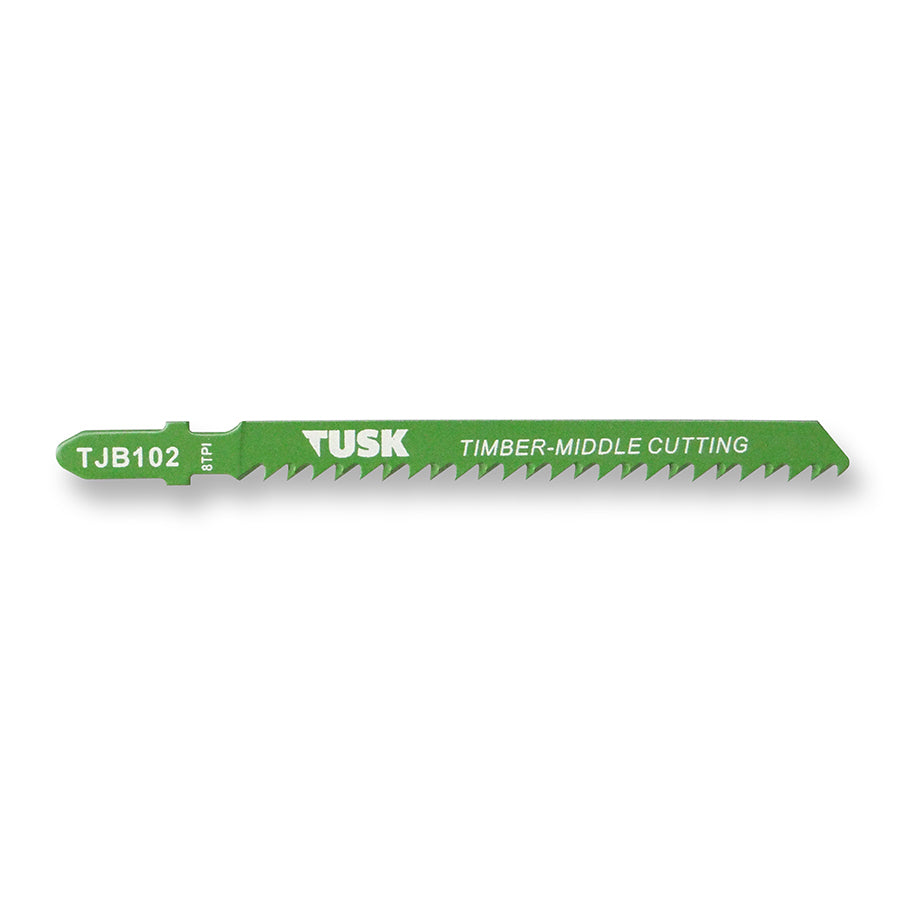 Jigsaw Blades for timber 100 x 8TPI BiM T-shank 2pc pack