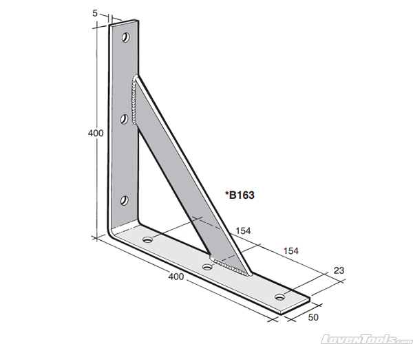 BOWMAC ANGLE BRACKETS (With Gusset) B165