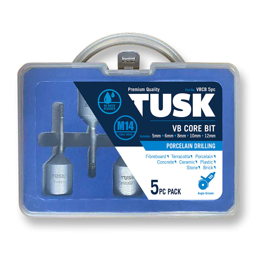 VB Core Bits 5pc Set include 5/6/8/10/12