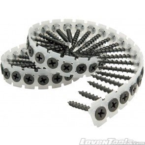 Ecko Drywall Screw #6x32 Coarse Thread Yellow Zinc Collated GCS632Y (1000) - Lovens Building Supplies