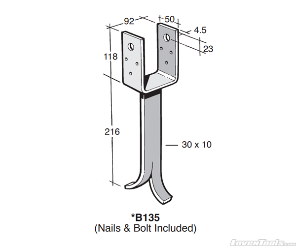 BOWMAC POST AND BEARER BRACKETS