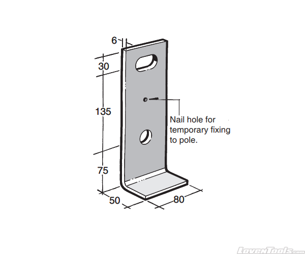 BOWMAC POLE BEAM BRACKET