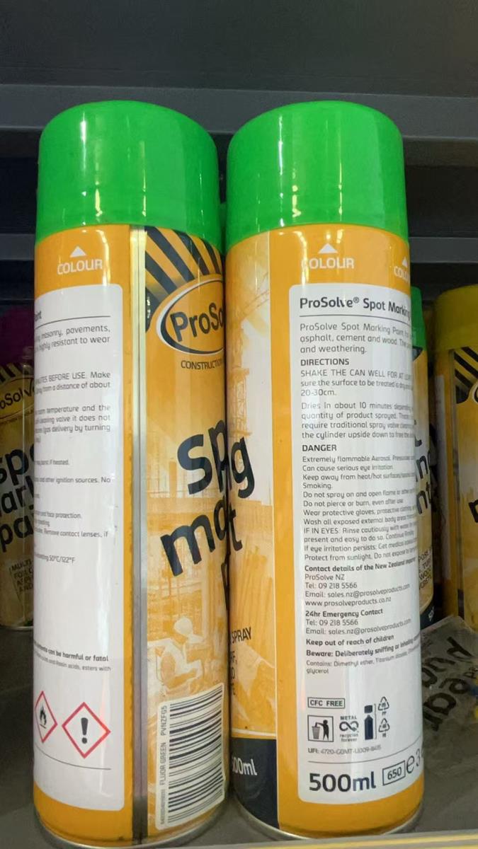 PROSOLVE MARKING PAINT 500ML FLUO GREEN